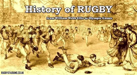 Historic illustration of early rugby game
